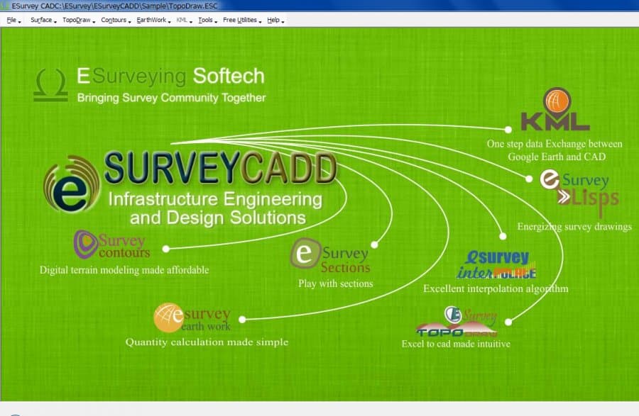 ESurvey CADD Software Interface