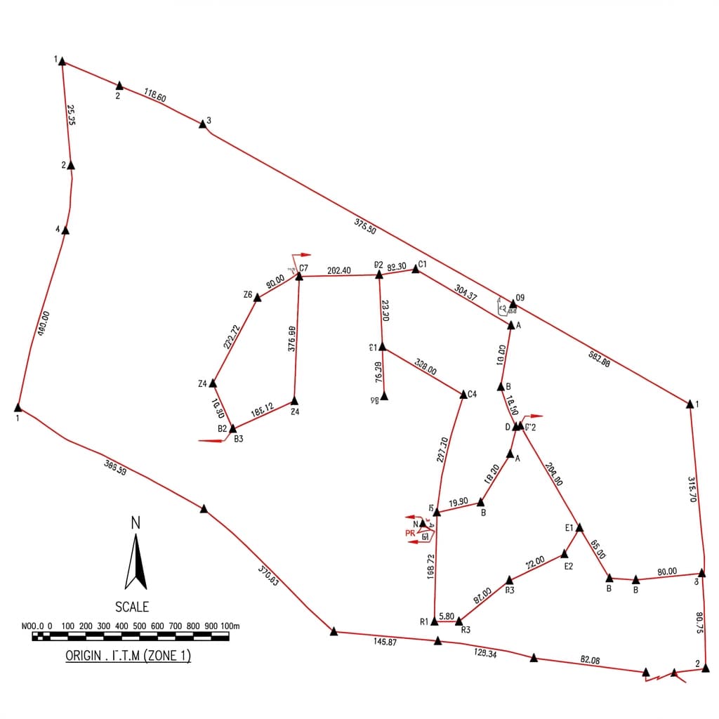 Precise GPS Control Network Diagram