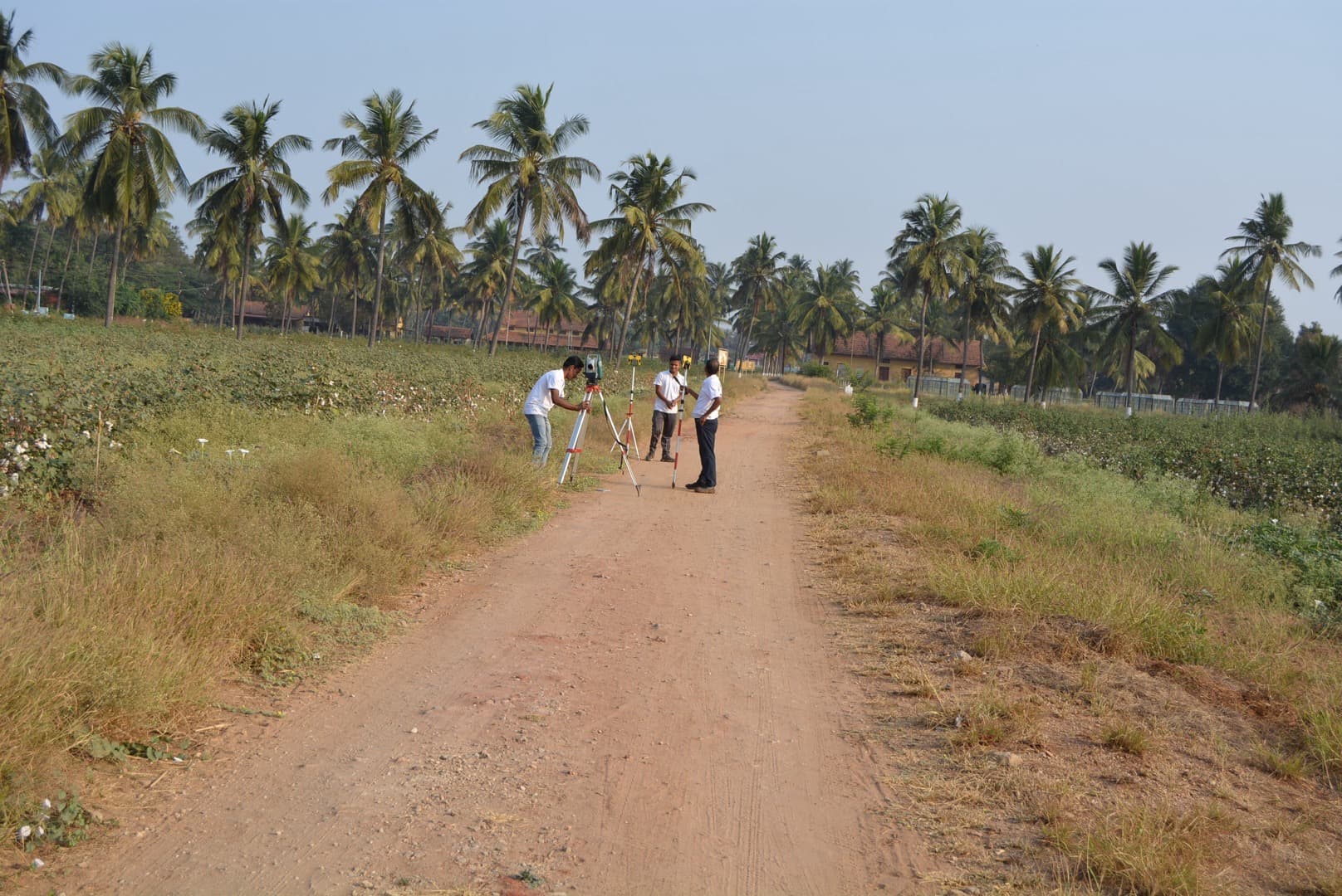 Surveyors working at site